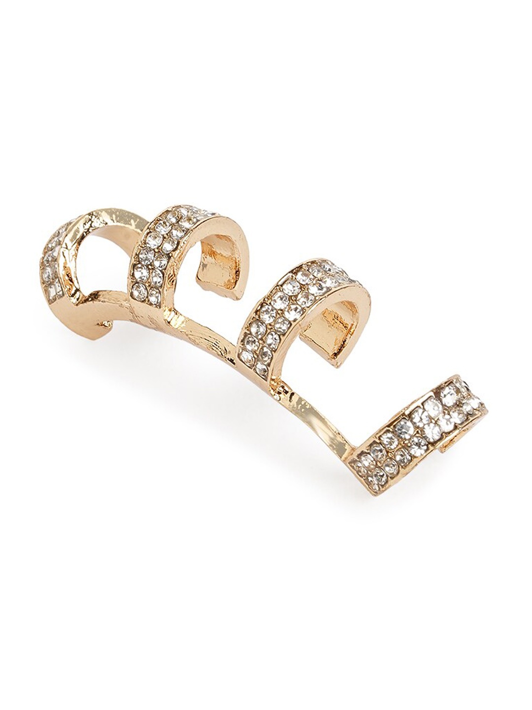 

ALDO Artificial Stones Classic Ear Cuff Earrings, Gold