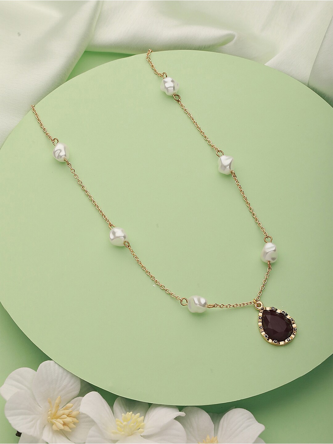 

Jazz and Sizzle Gold-Plated Beaded Statement Necklace