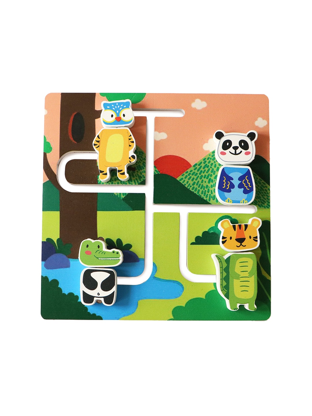 

shumee Kids Jungle Animal Maze, Green