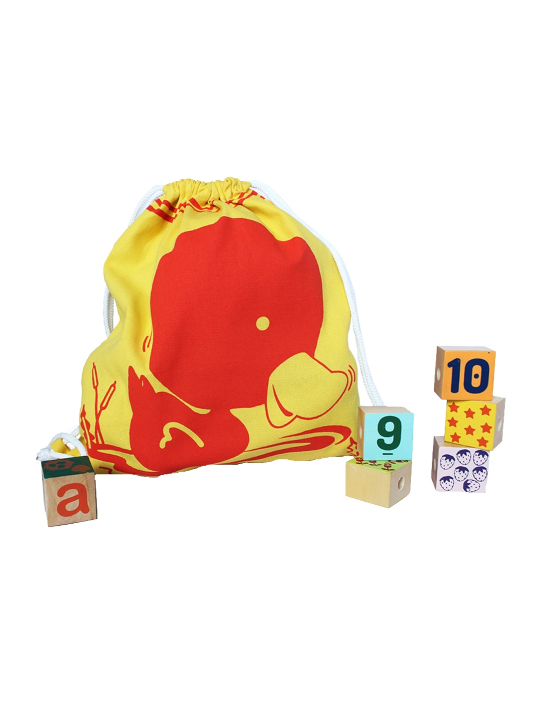 

shumee Kids Printed Treasure Trove Bag, Yellow