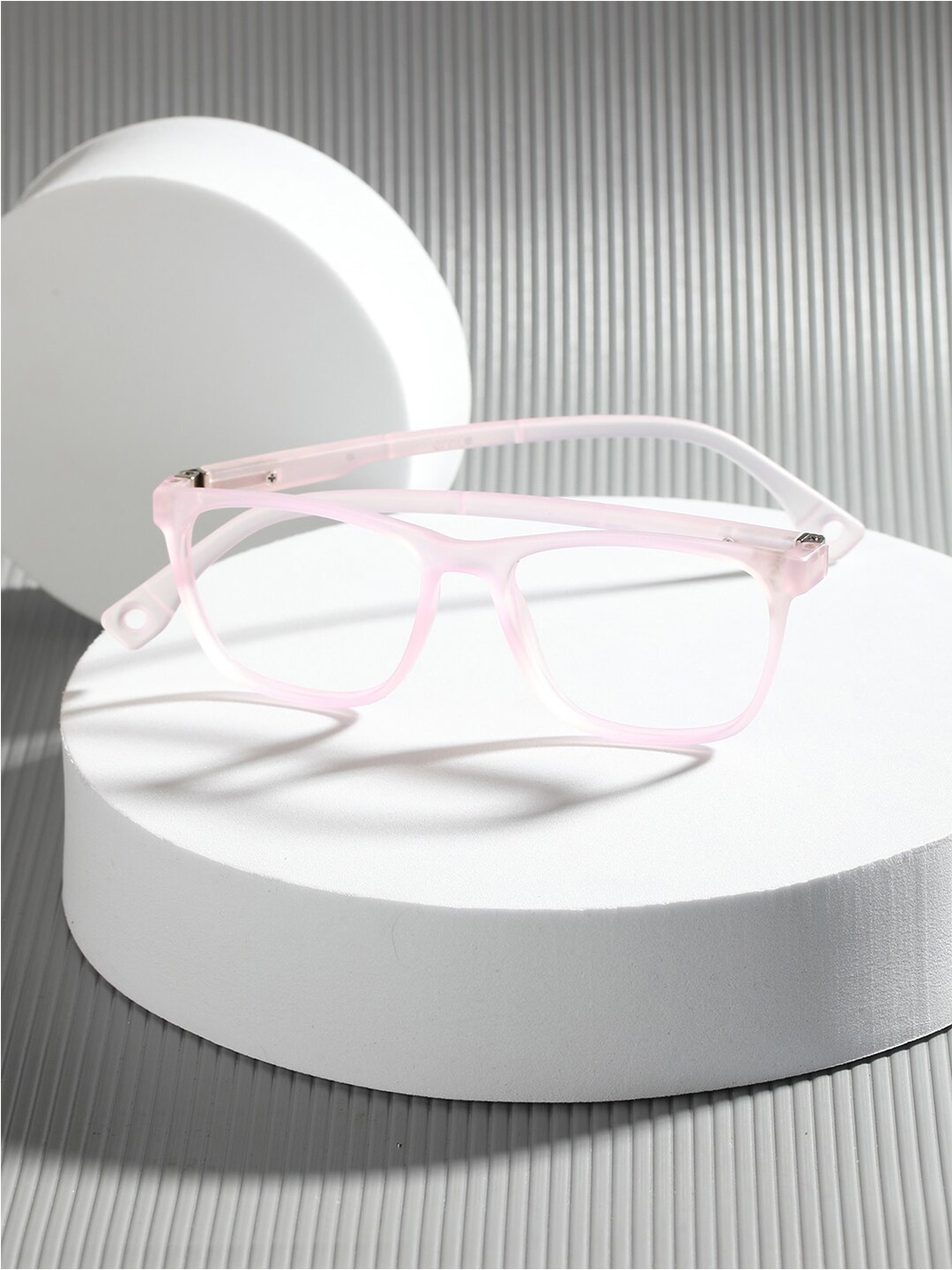 

ENRICO Kids Full Rim Computer Glasses Square Frames, Pink