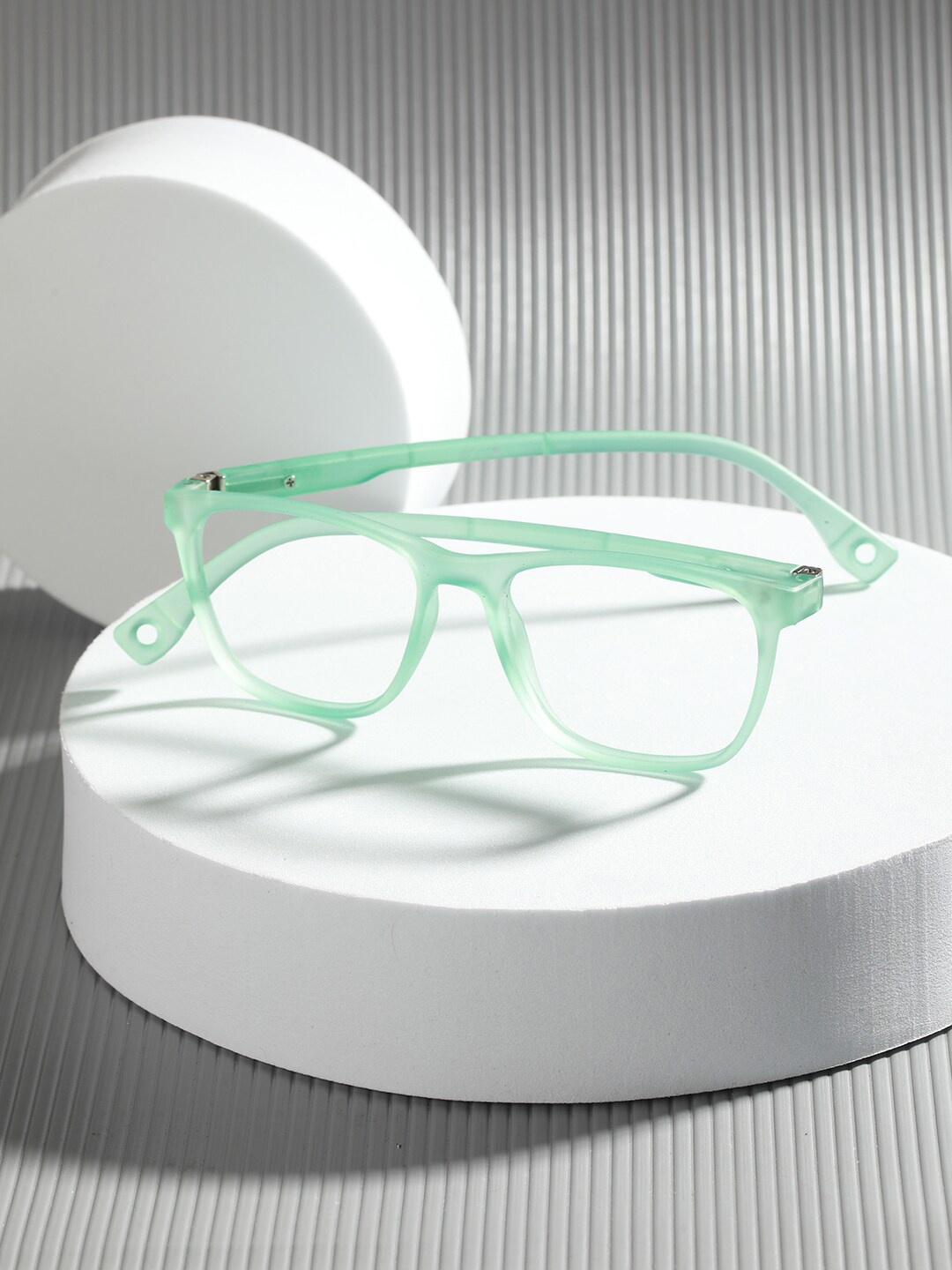 

ENRICO Kids Full Rim Square Frames, Green