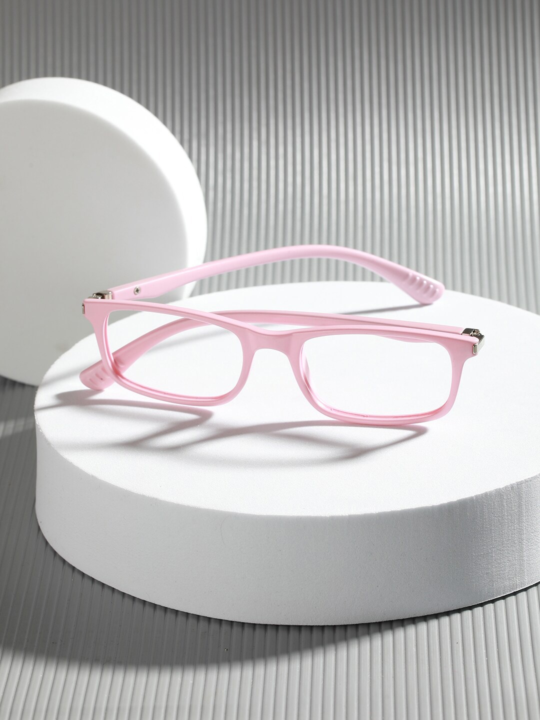 

ENRICO Kids Full Rim Rectangle Frames, Pink