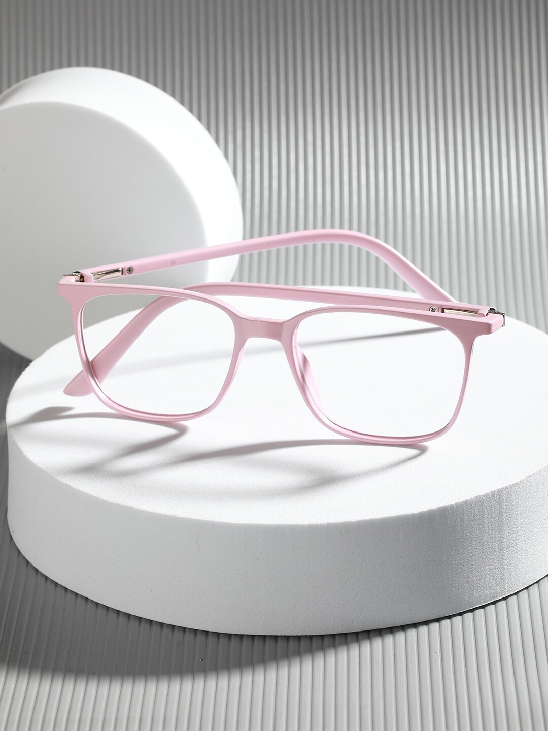 

ENRICO Unisex Pink Full Rim Square Frames
