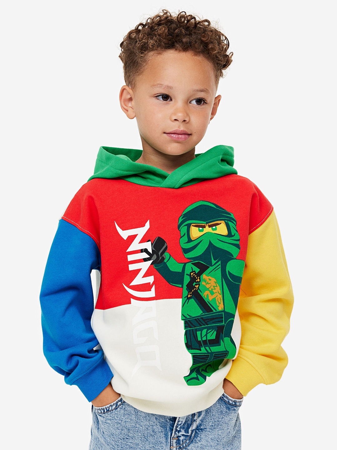

H&M Boys Printed Hoodie, White