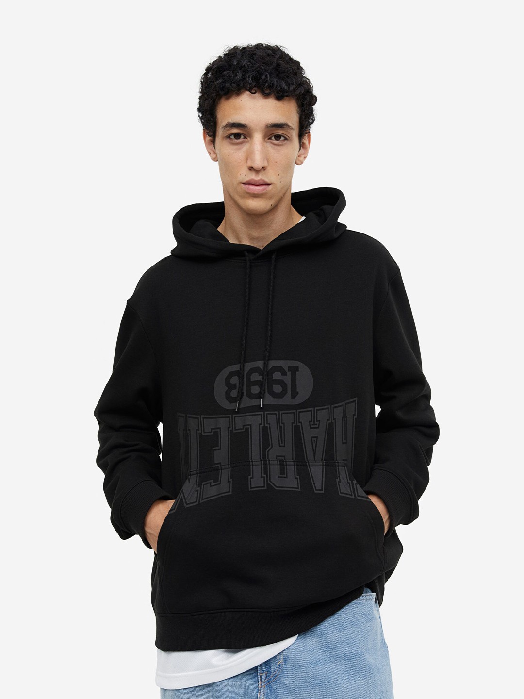 

H&M Regular Fit Hoodie, Black
