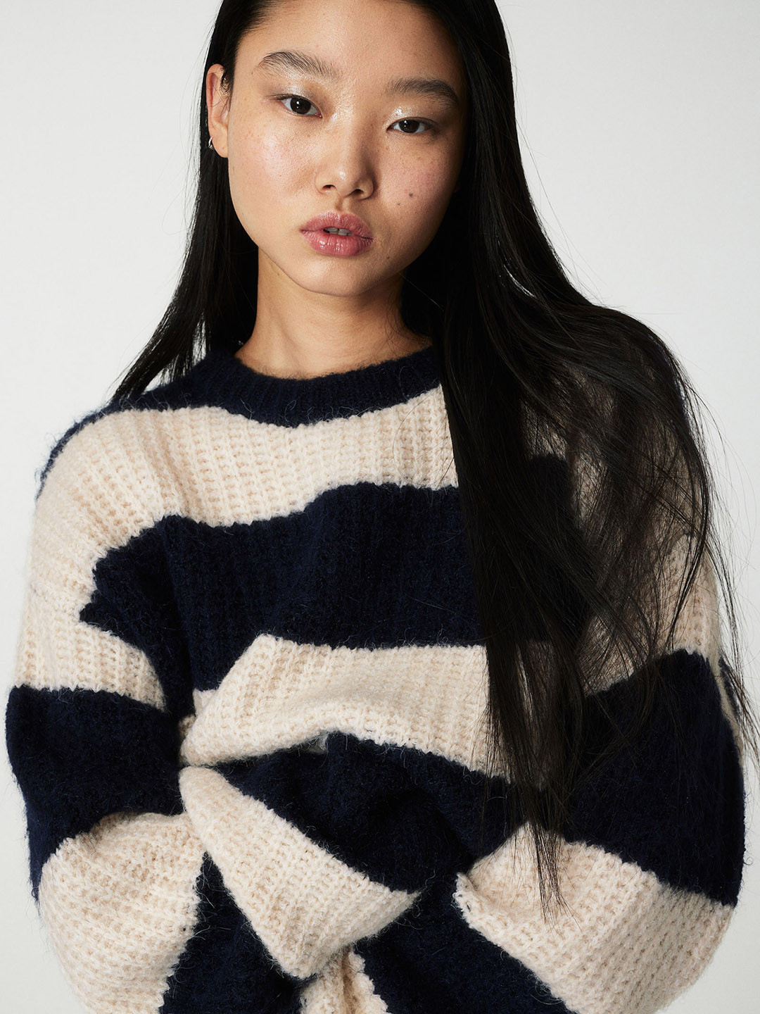 

H&M Oversized Rib-Knit Jumper, Black