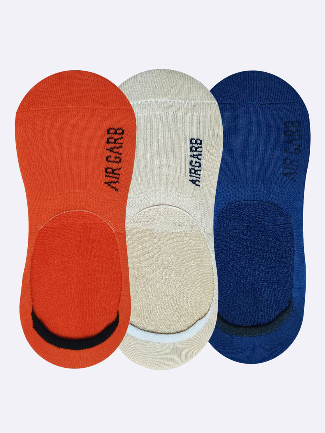 

AIR GARB Pack Of 3 Shoe-Liner Socks, Off white