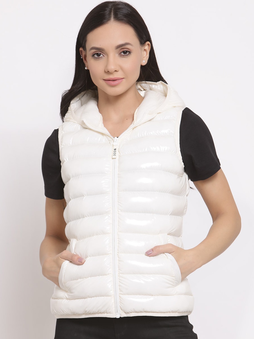 

Mode by Red Tape Hooded Puffer Jacket, Off white