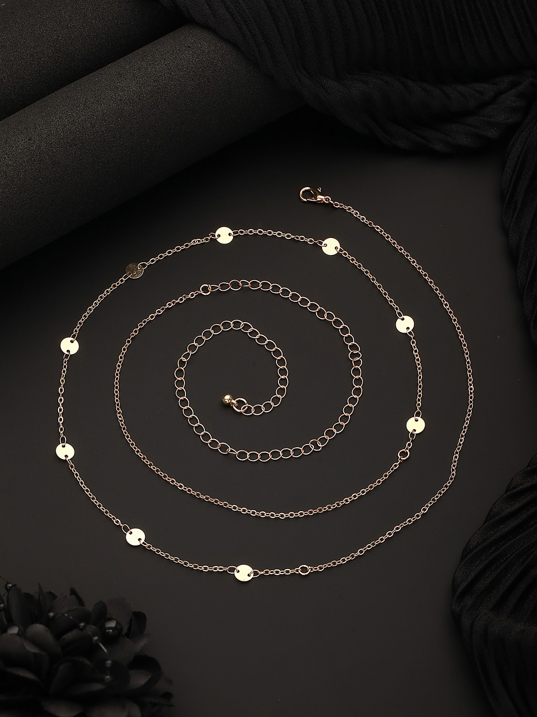 

Jazz and Sizzle Gold-Plated Beaded Waist Chain