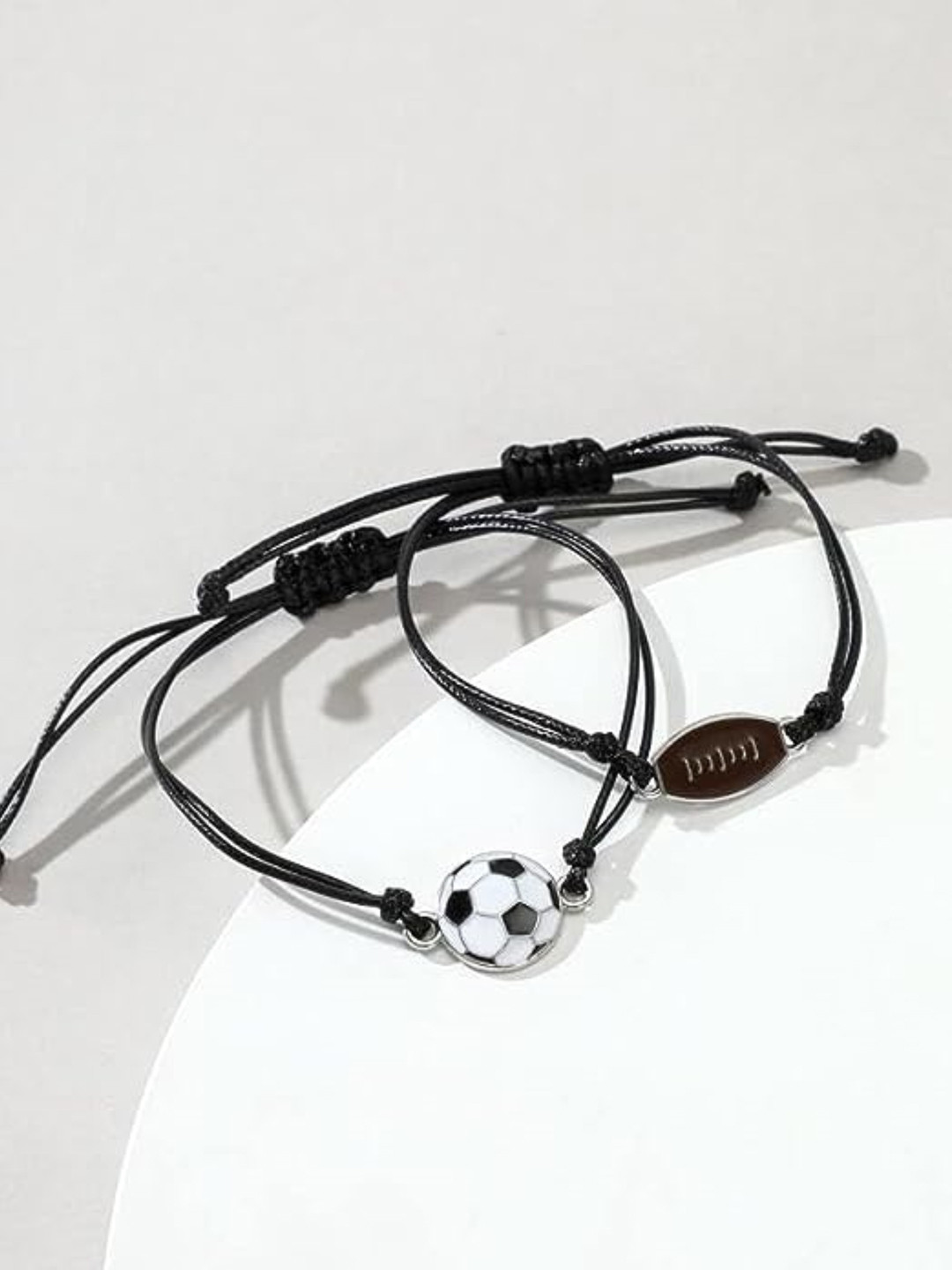 

EL REGALO Set Of 2 Wraparound CharmDetail Rakhis, Black