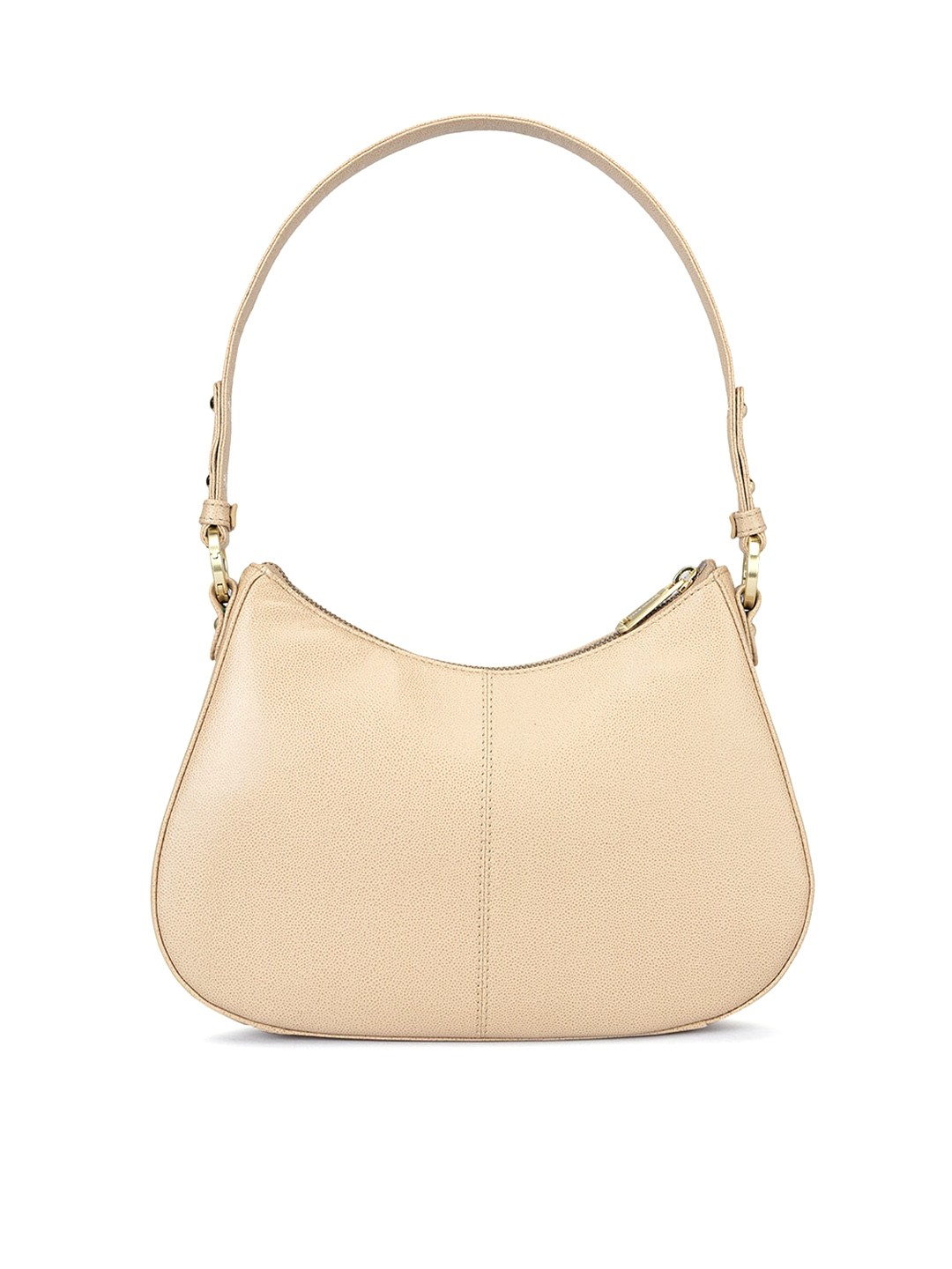

Joe & Mellon Leather Structured Hobo Bag, Beige