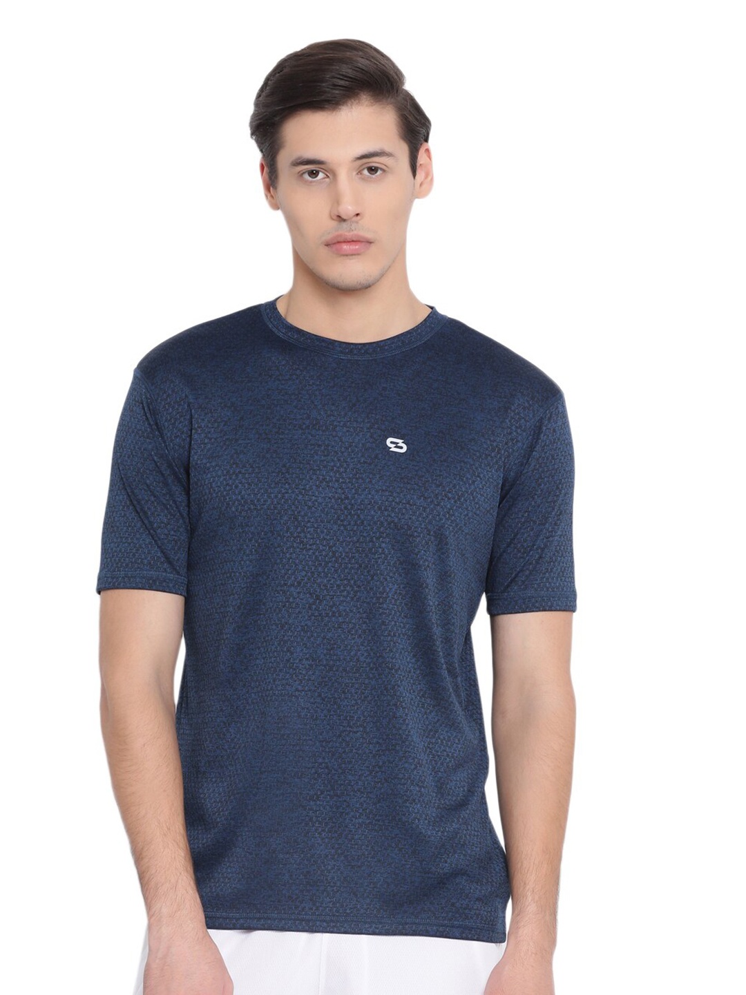 

Spolei Round Neck Cotton T-shirt, Blue