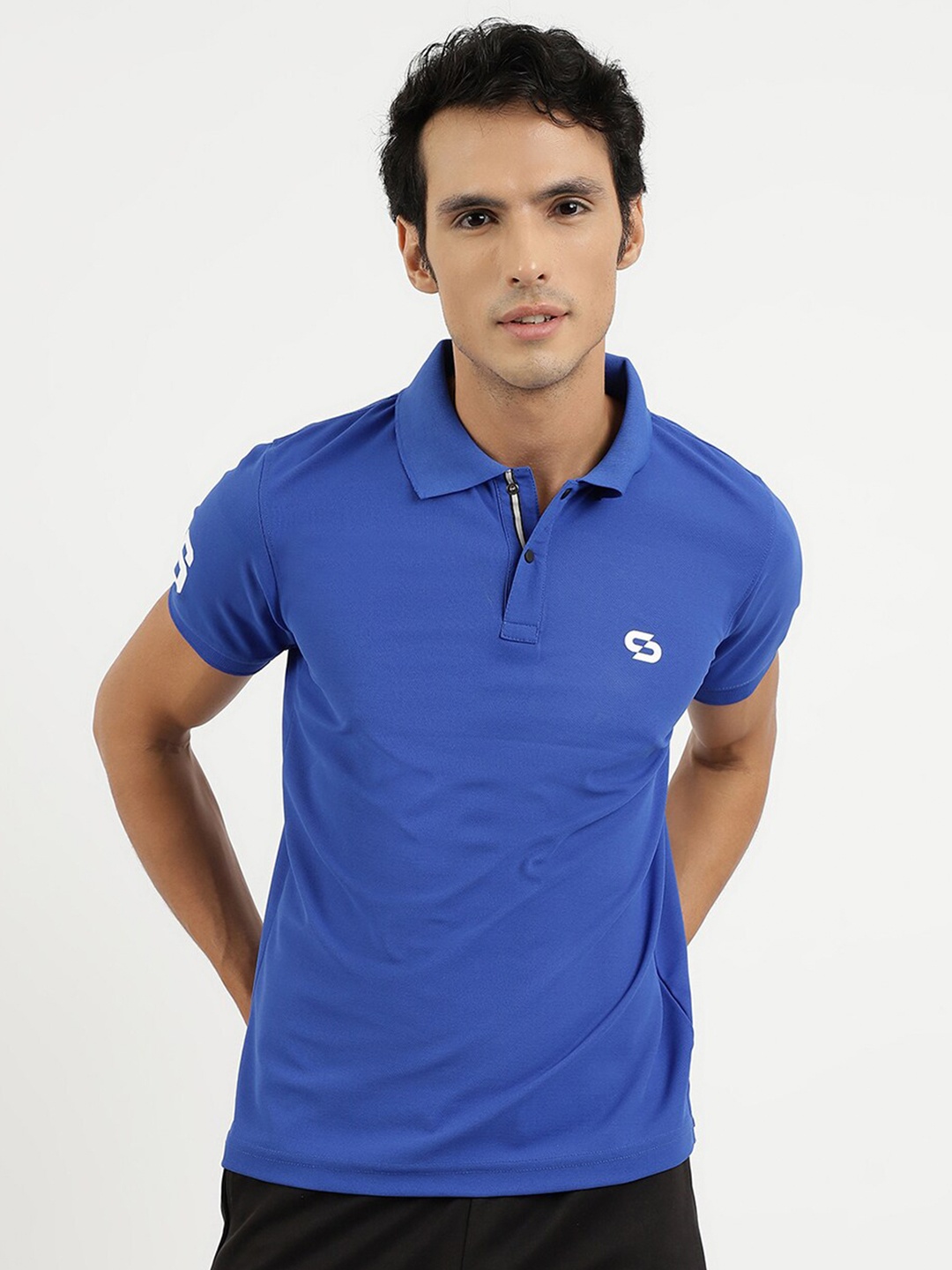 

Spolei Polo Collar Regular Fit T-shirt, Blue