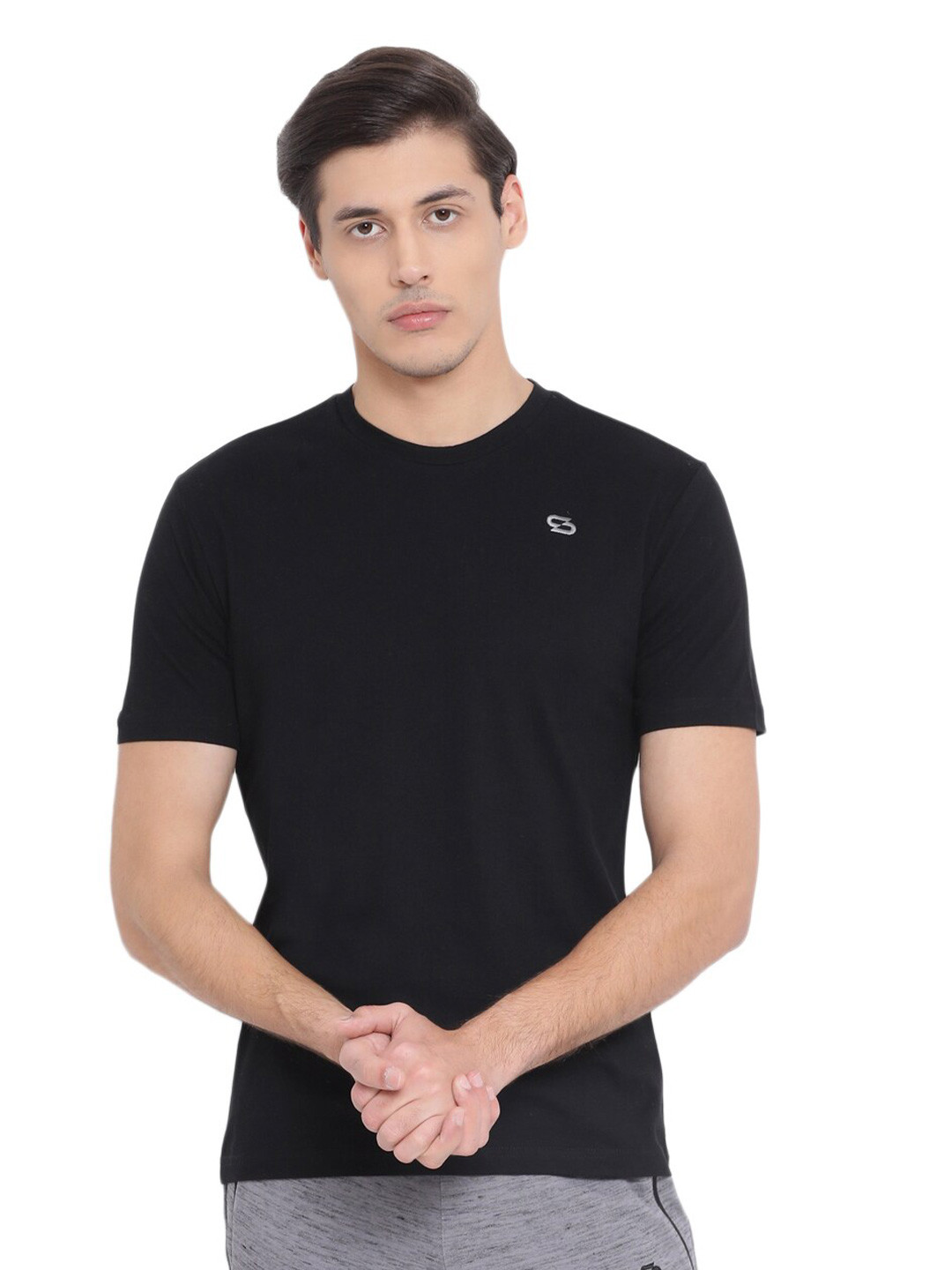 

Spolei Round Neck Sports T-shirt, Black