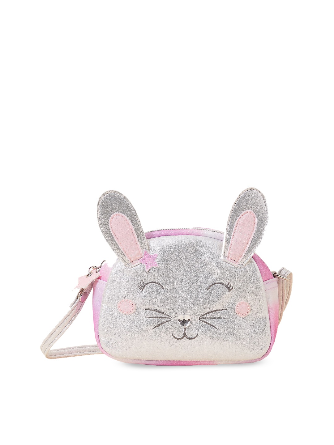 

Accessorize Girls Embellished Structured Sling Bag, Pink