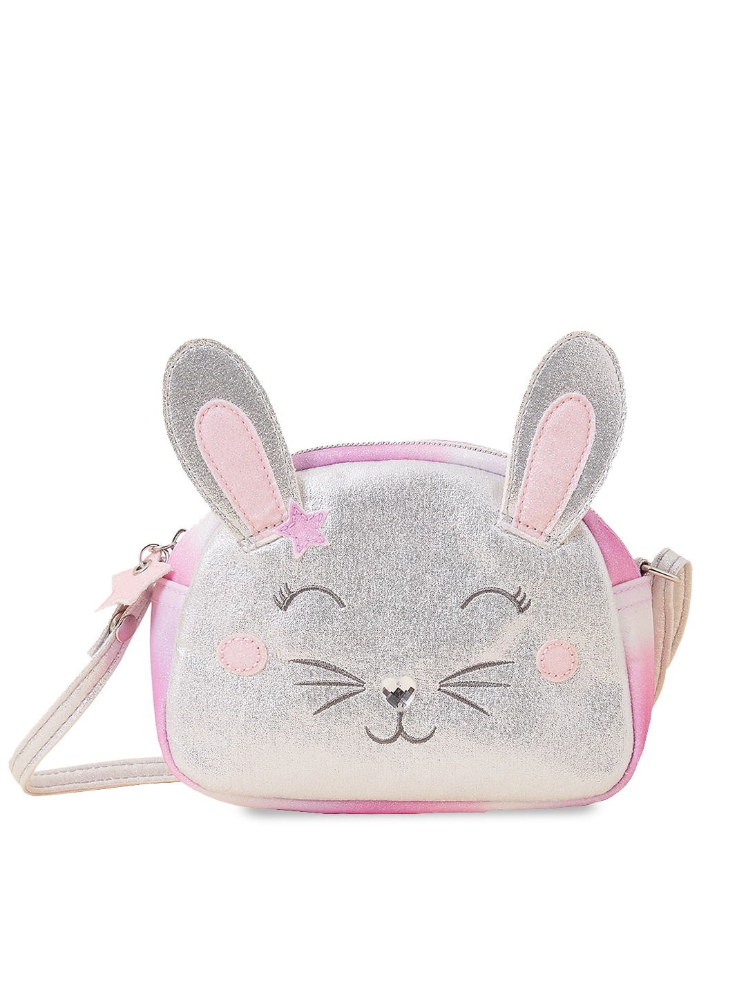 

Accessorize Girls Structured Sling Bag, Silver