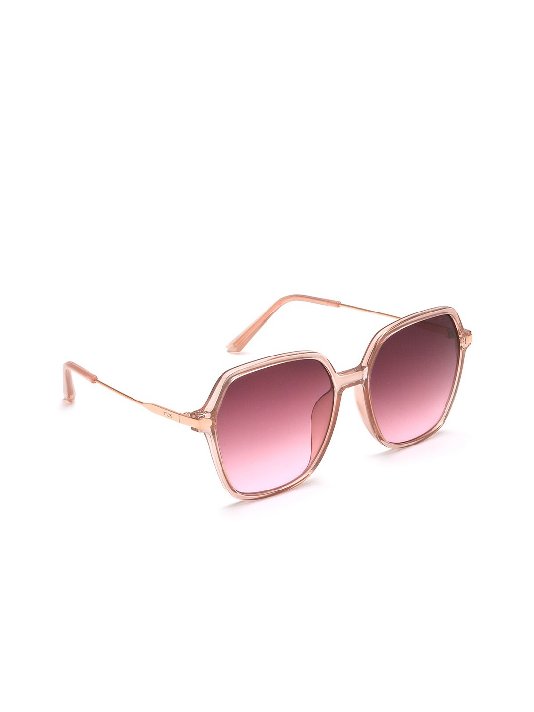 

IRUS by IDEE Women Square Sunglasses With UV Protected Lens IRS1079C3SG, Pink