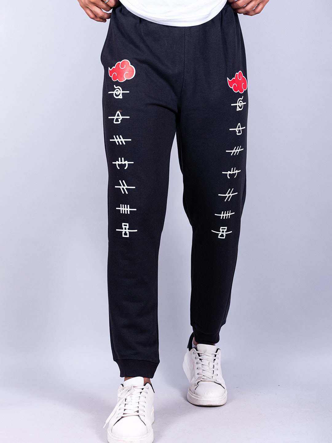 

Tistabene Men Printed Cotton Joggers, Black