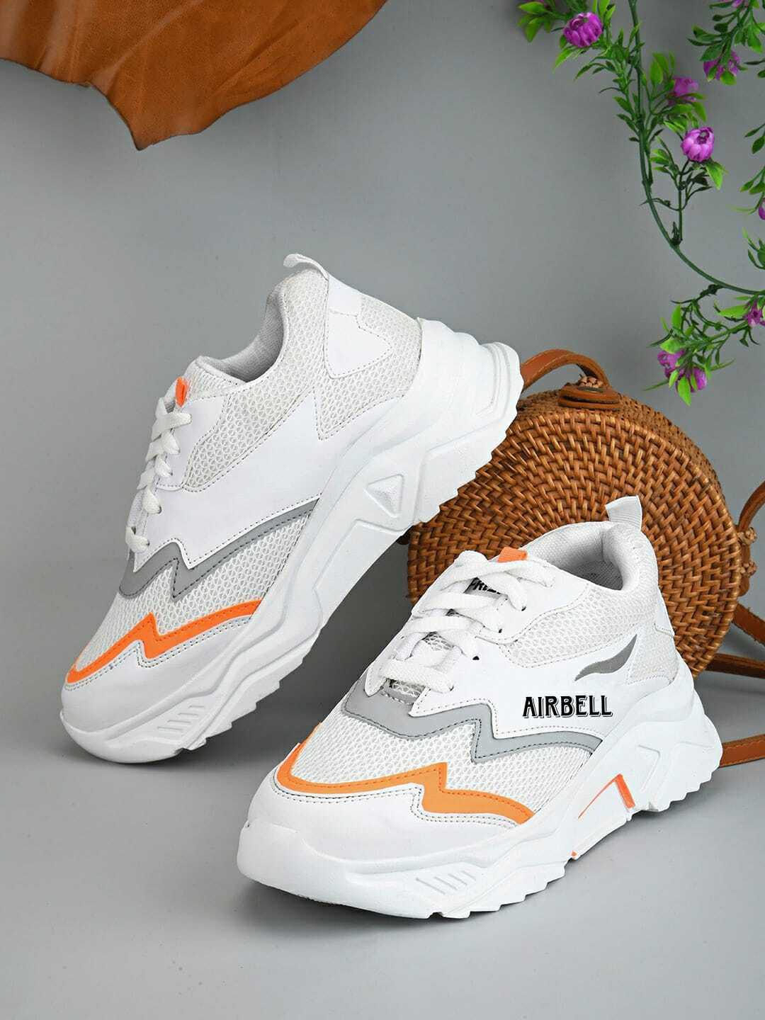 

AIRBELL Women Textured Casual Sneakers, White