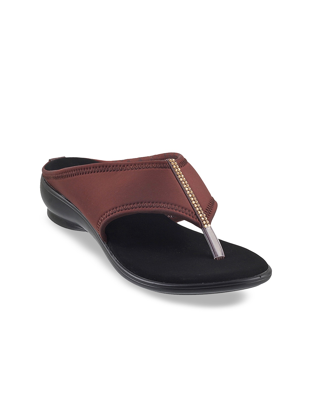 

Metro Women Brown Solid Sandals