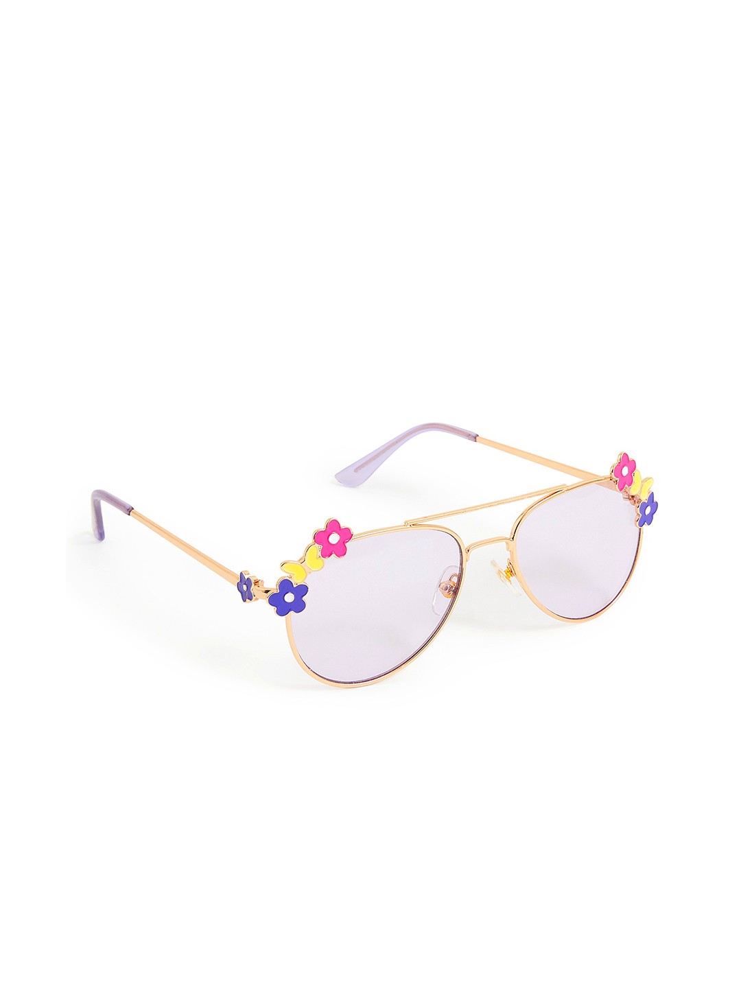 

Accessorize Girls Lens & Gold-Toned Aviator Sunglasses, Pink