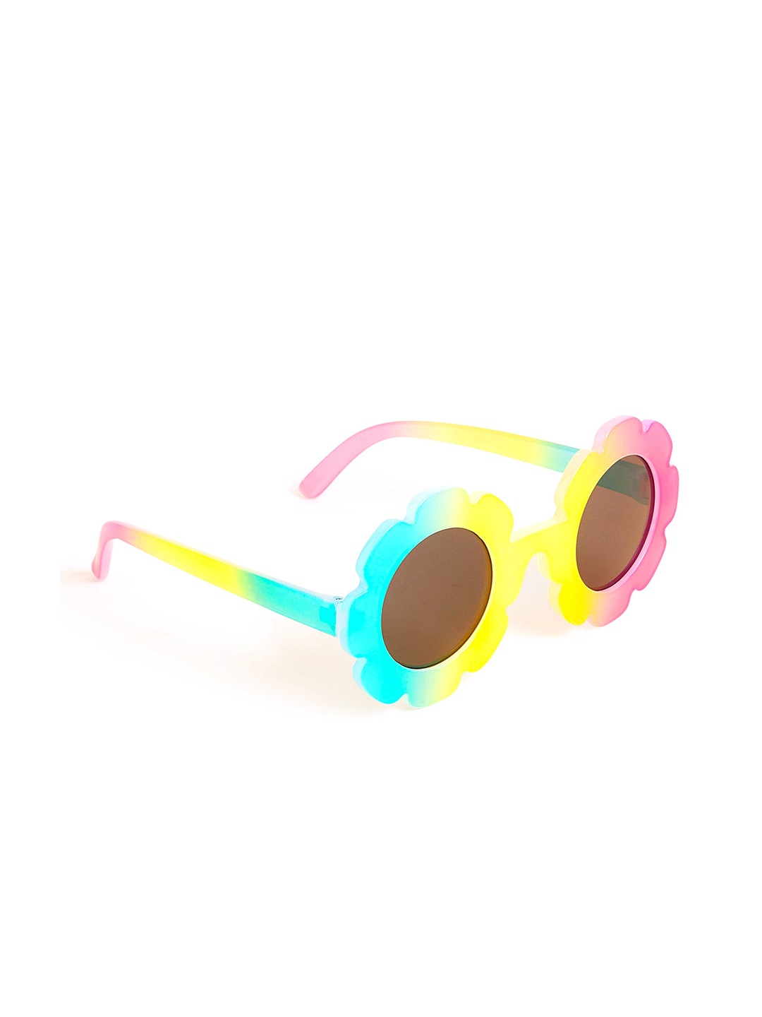 

Accessorize Girls Ombre Flower Round Sunglasses, Black