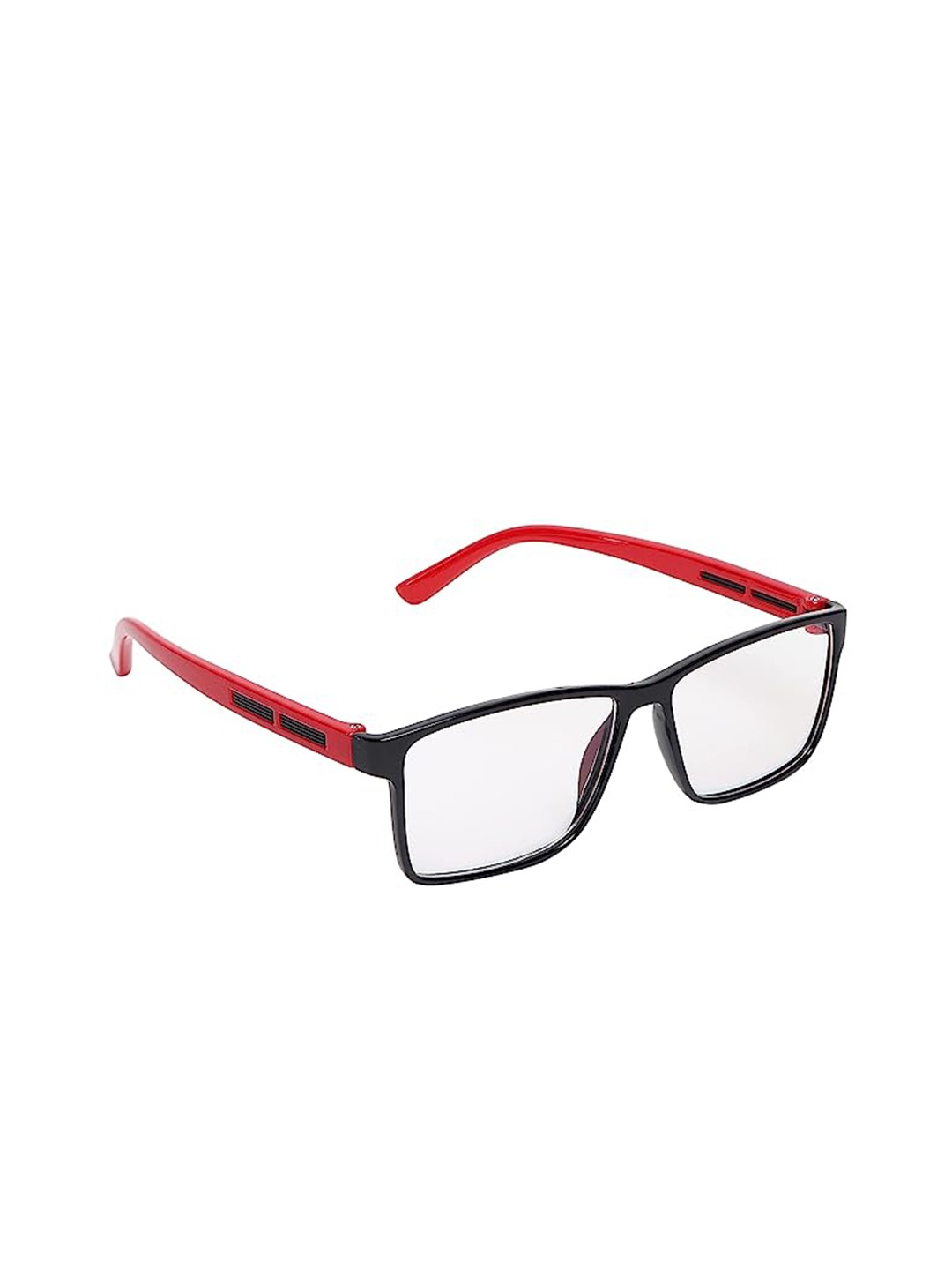 

OPTIFY Unisex Full Rim Rectangle Frames, Transparent