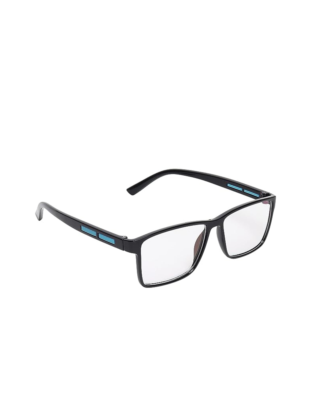 

OPTIFY Unisex Full Rim Rectangle Frames, Black