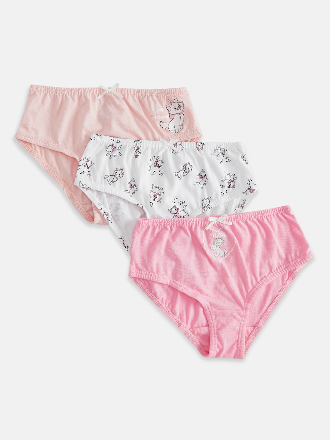 

Pantaloons Junior Girls Pack Of 3 Cotton Basic Briefs, Peach