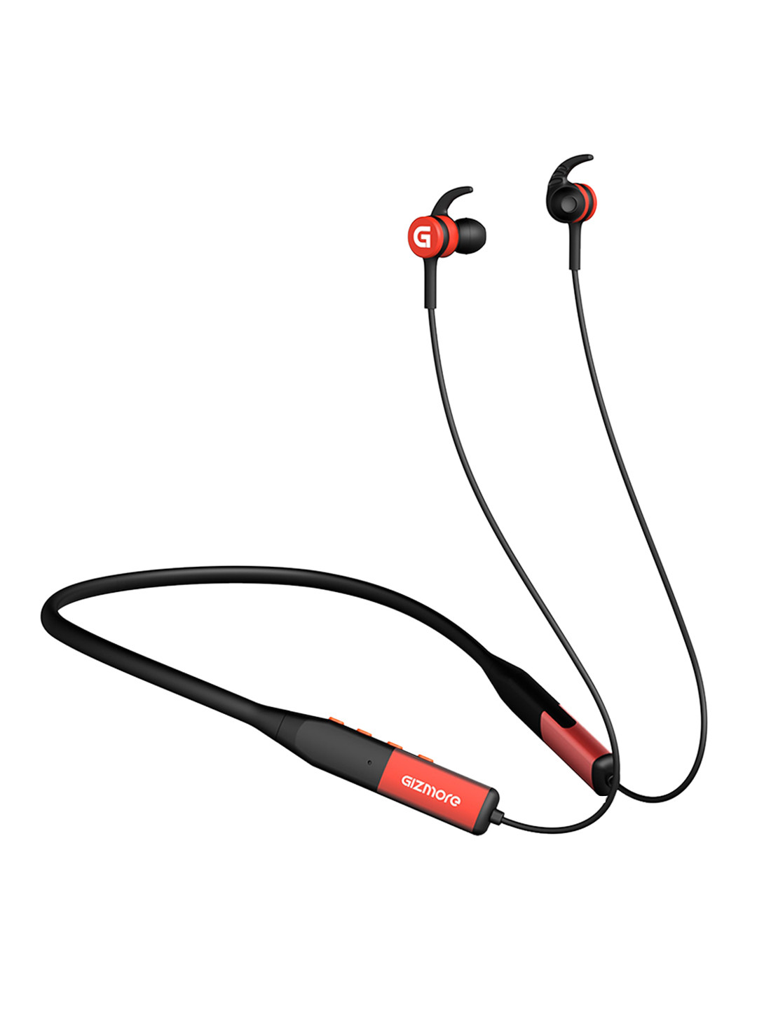 

GIZMORE MN219 40Hrs Playback Type-C In-Ear Neckband Headphones with ENC Mode, Red