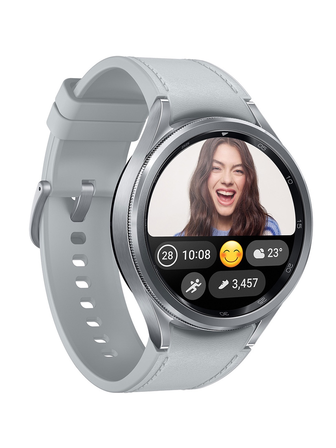 

Samsung Galaxy Watch 6 Bluetooth (44mm, Compatible with Android only), Silver