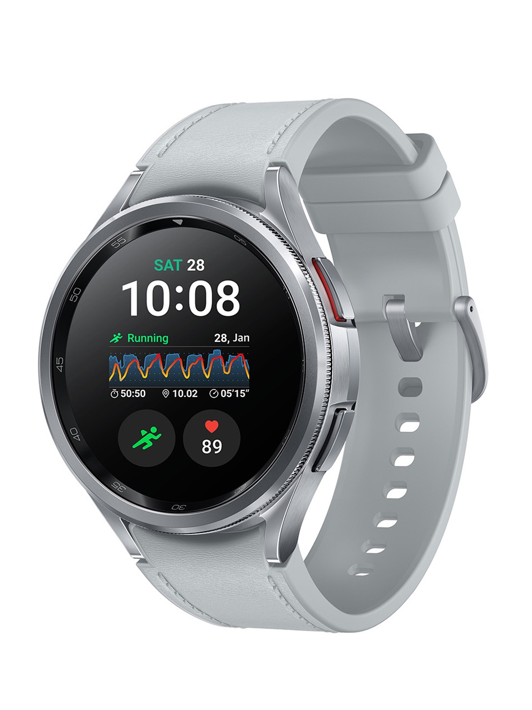 

Samsung Galaxy Watch 6 LTE (44mm, Compatible with Android only), Silver