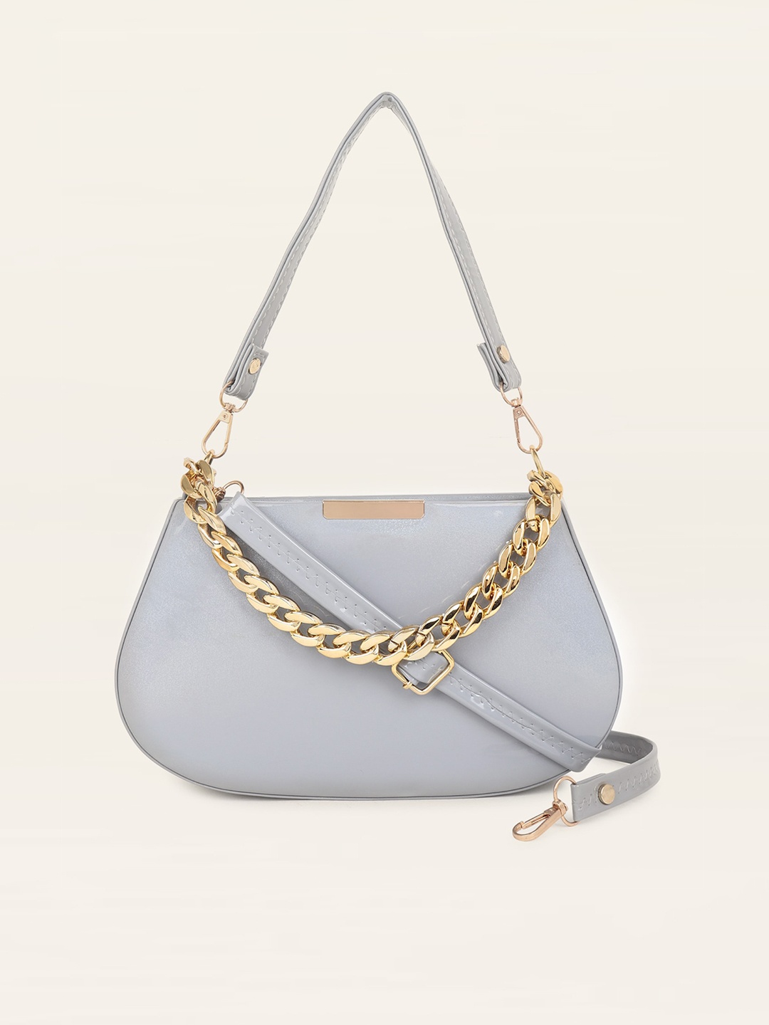 

DressBerry Structured Shoulder Bag, Grey