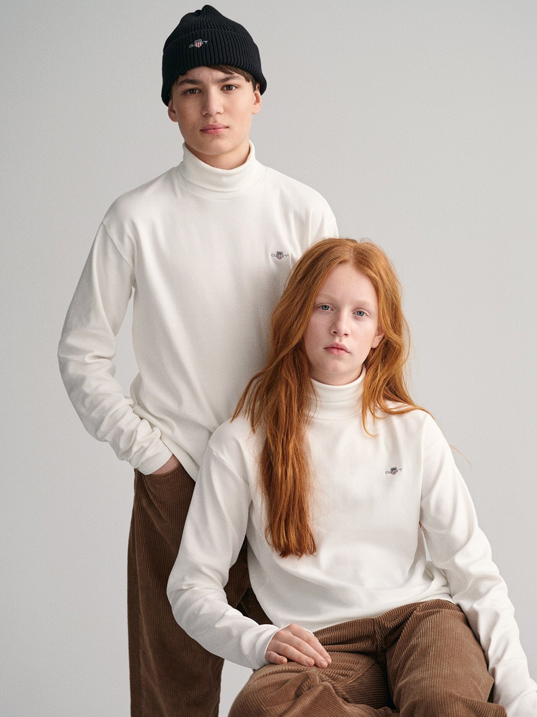 

GANT Kids Turtle Neck Regular Fit T-shirt, White