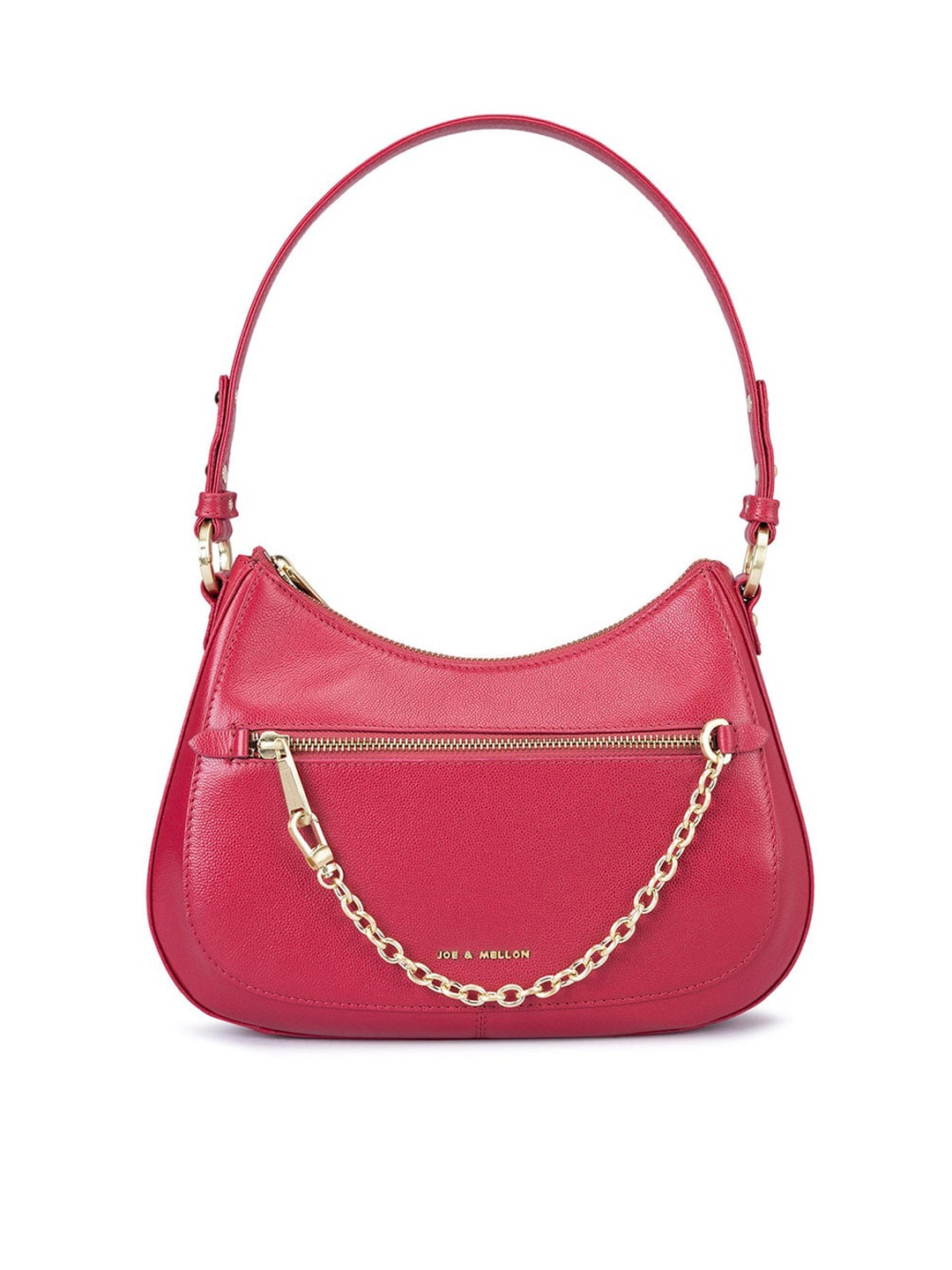 

Joe & Mellon Leather Structured Handheld Bag, Pink