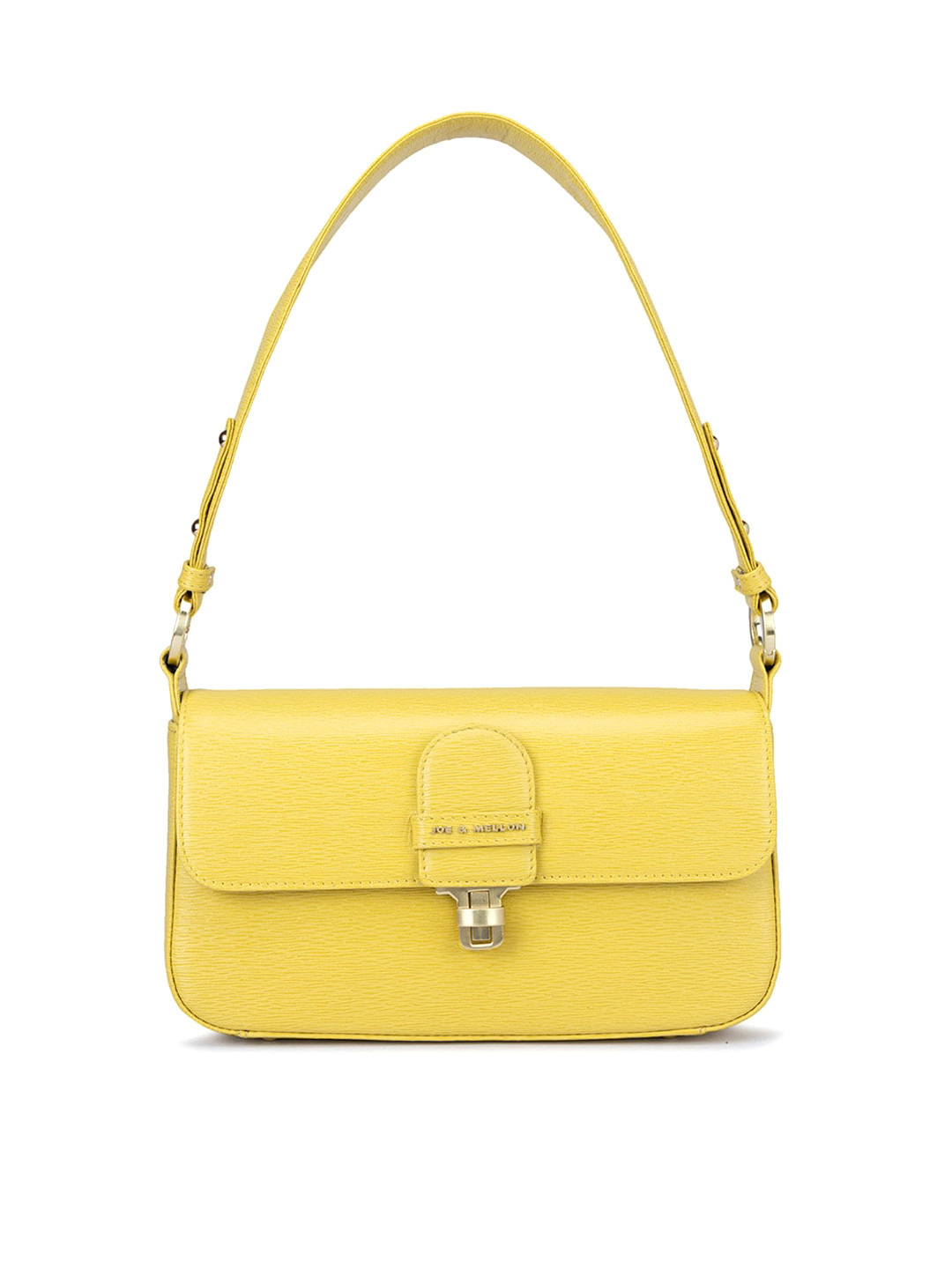 

Joe & Mellon Leather Structured Shoulder Bag, Yellow