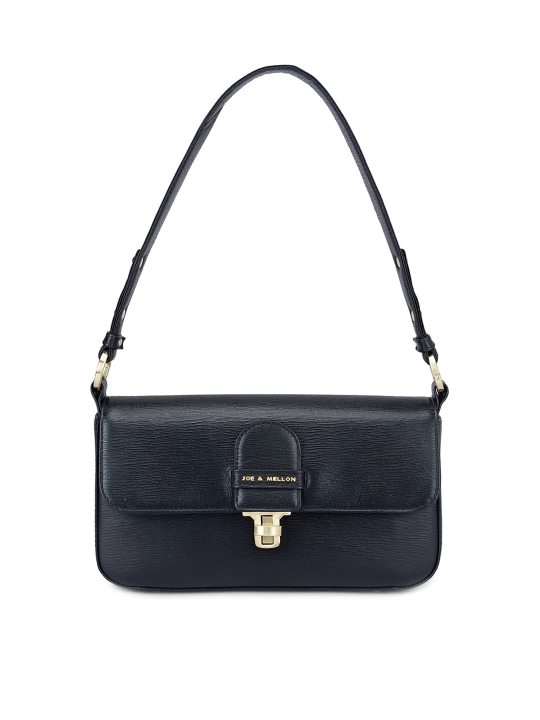 

Joe & Mellon Leather Structured Shoulder Bag, Black