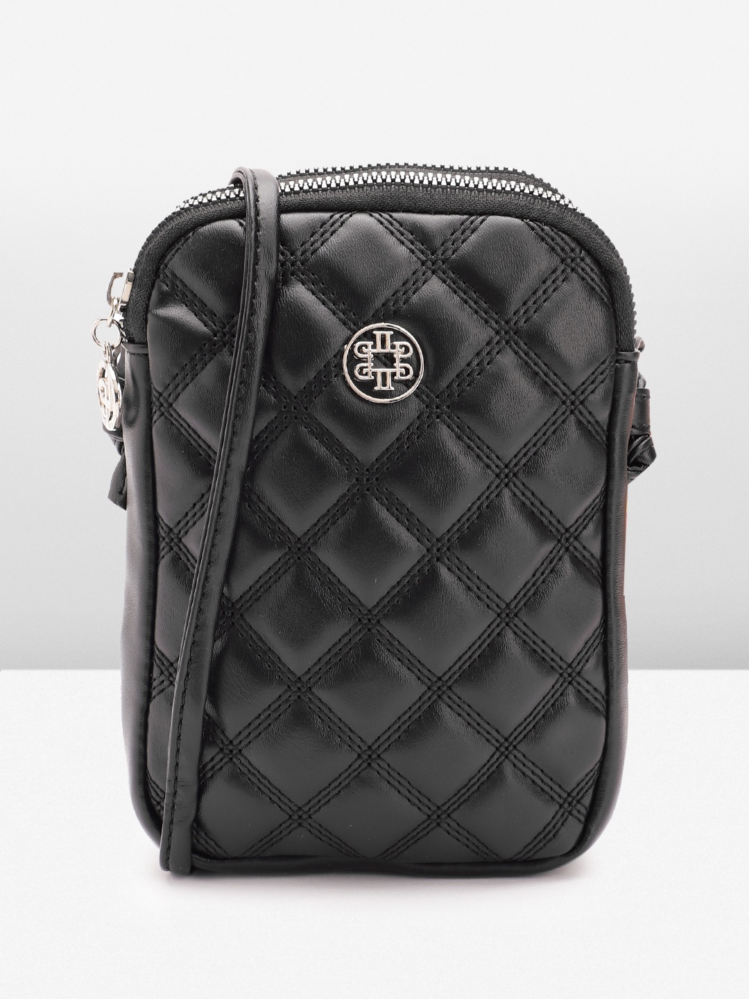 

Lino Perros Quilted Detail Sling Bag, Black