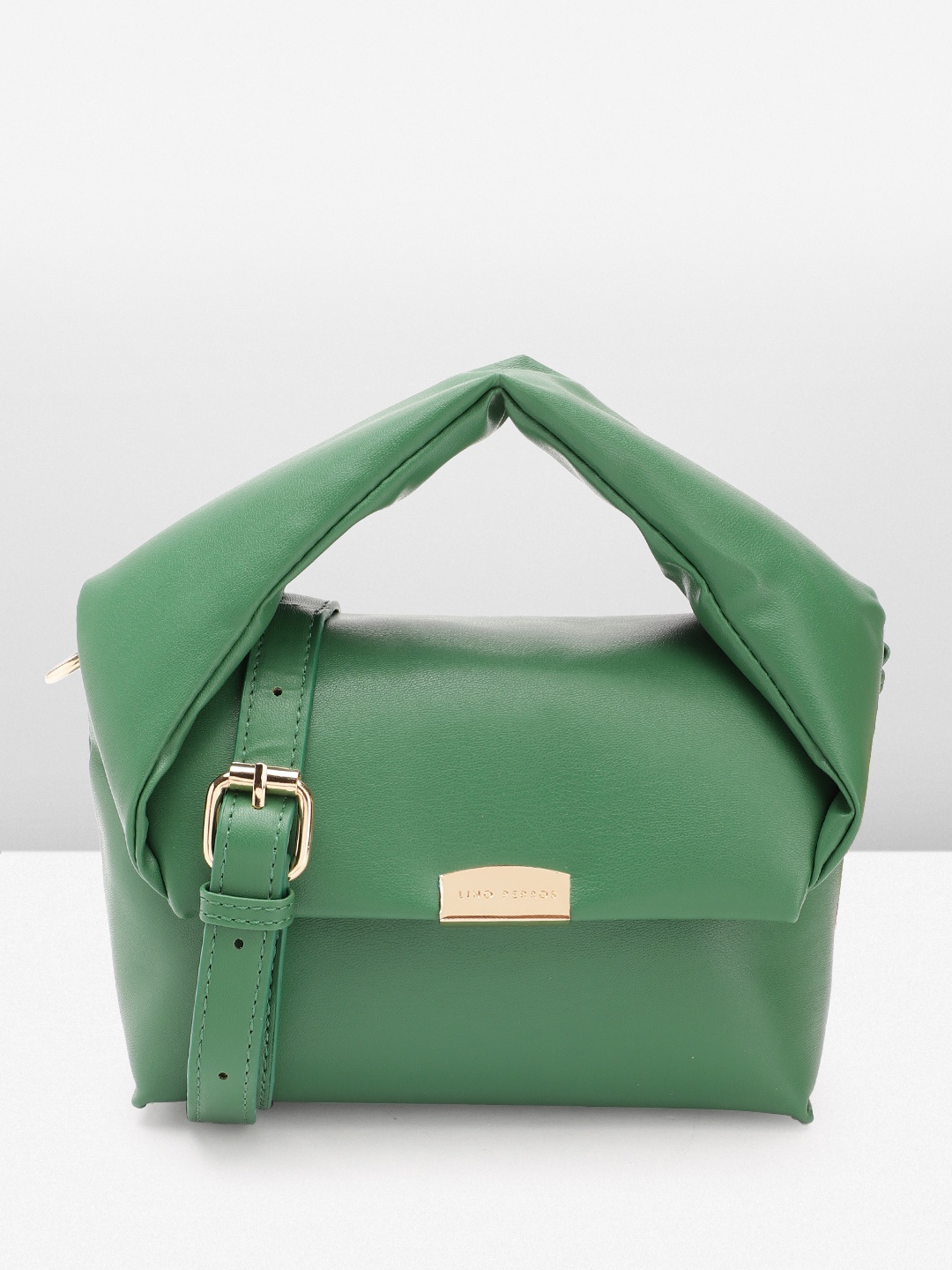 

Lino Perros Women Structured Sling Bag, Green