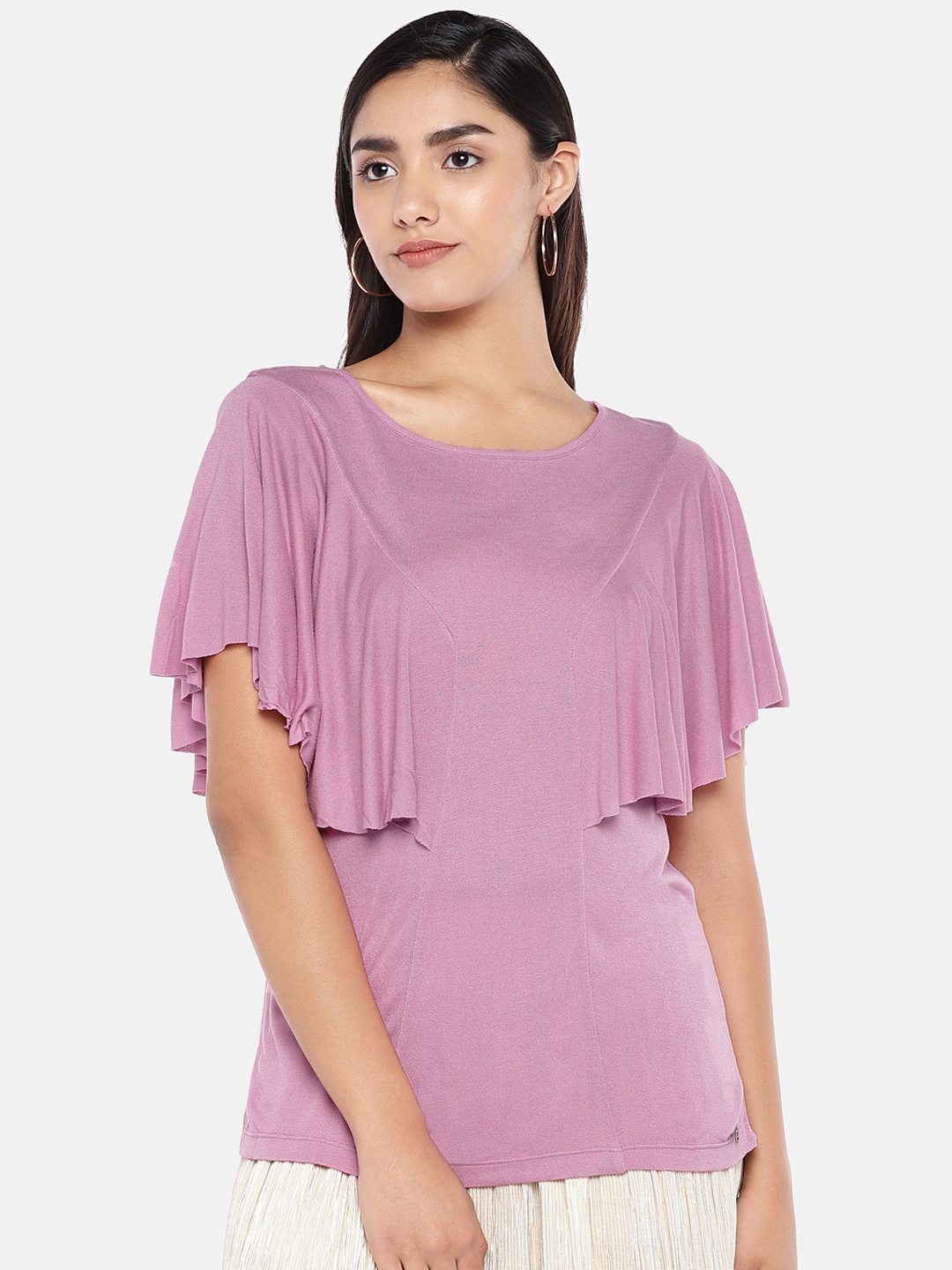 

Pepe Jeans Women Pink Solid Top
