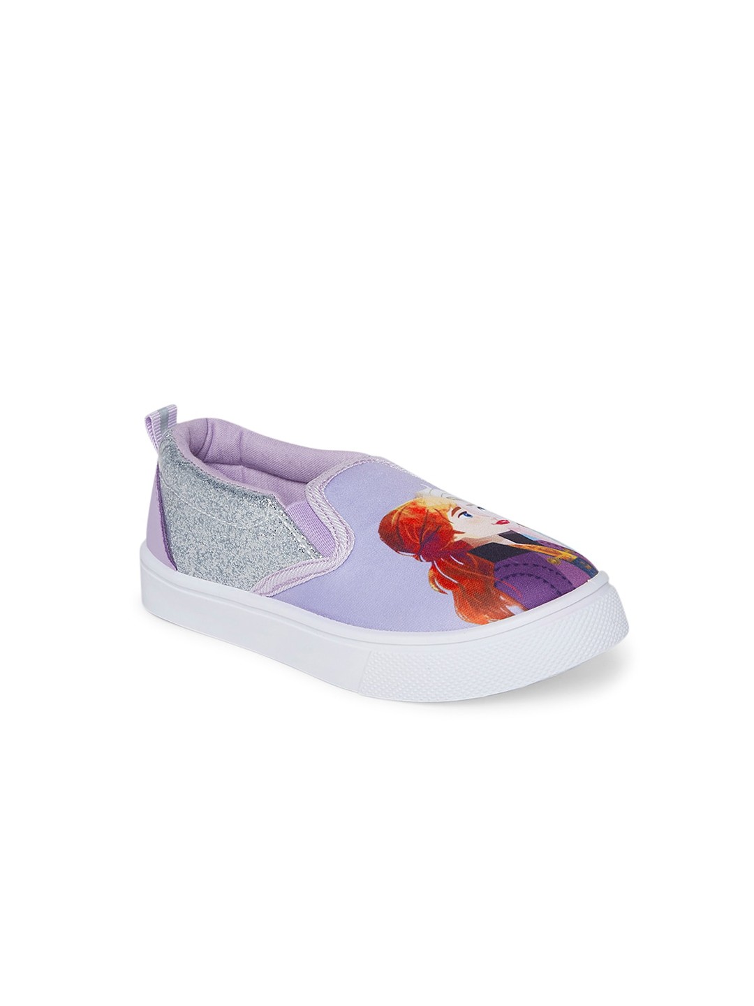 

Pantaloons Junior Girls Frozen Printed Slip-On Sneakers, Purple