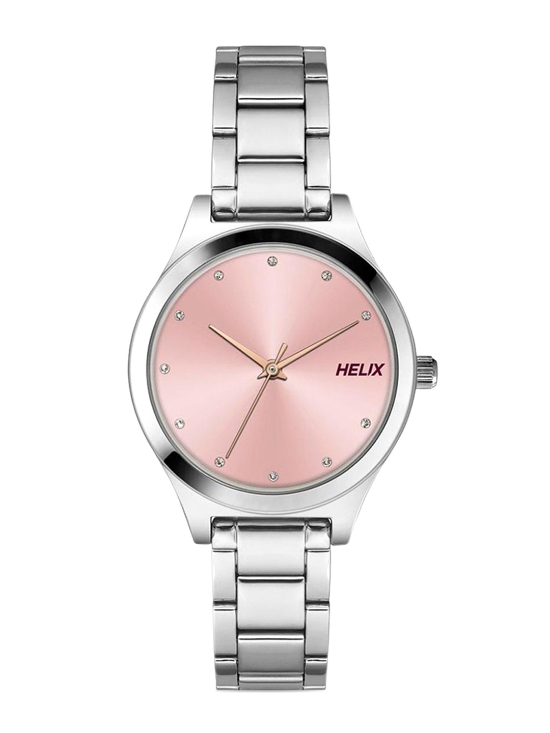 

Helix Women Stainless Steel Bracelet Style Straps Analogue Watch TW049HL08, Silver