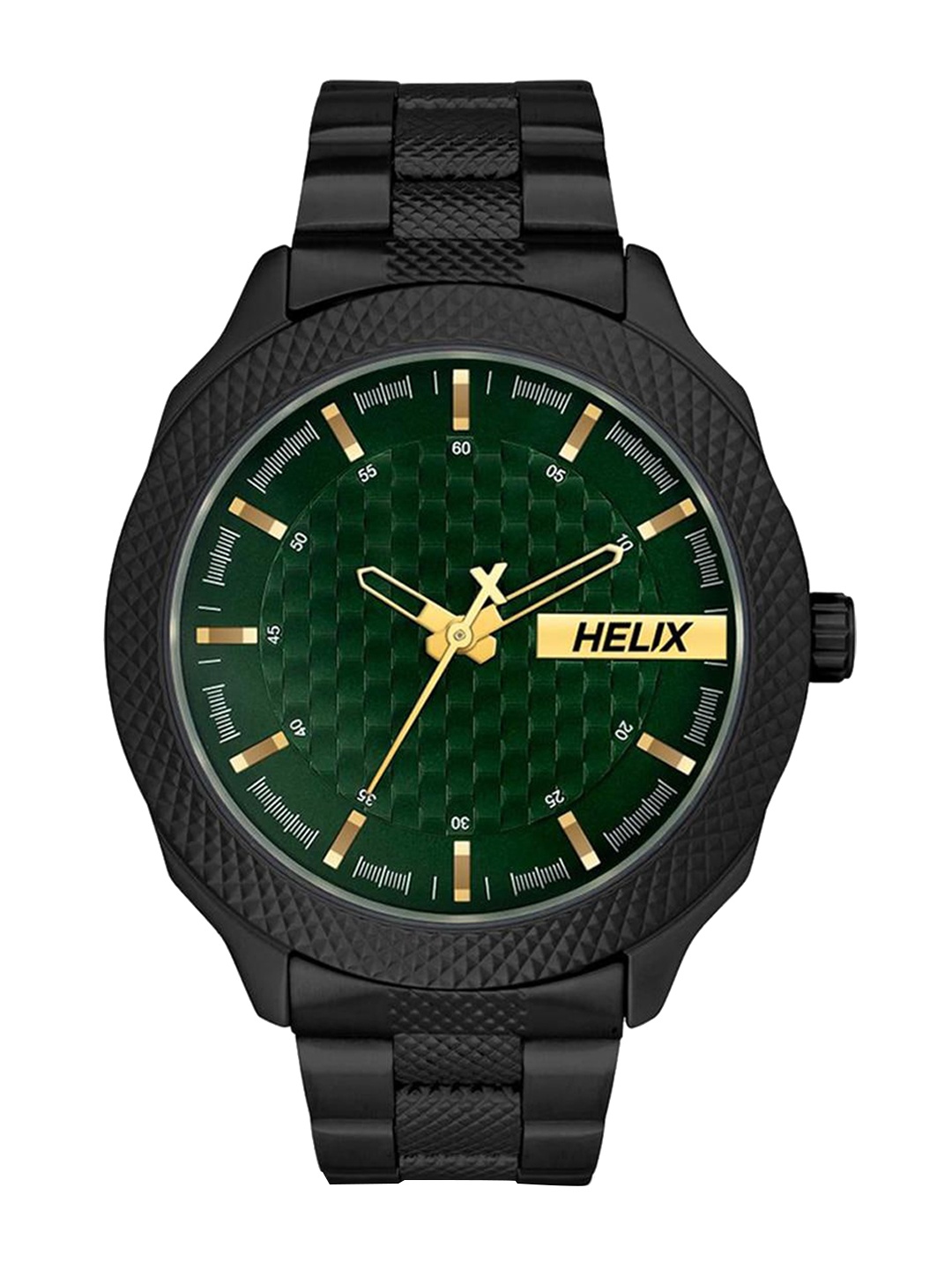 

Helix Men Stainless Steel Straps Analogue Watch TW034HG13, Green