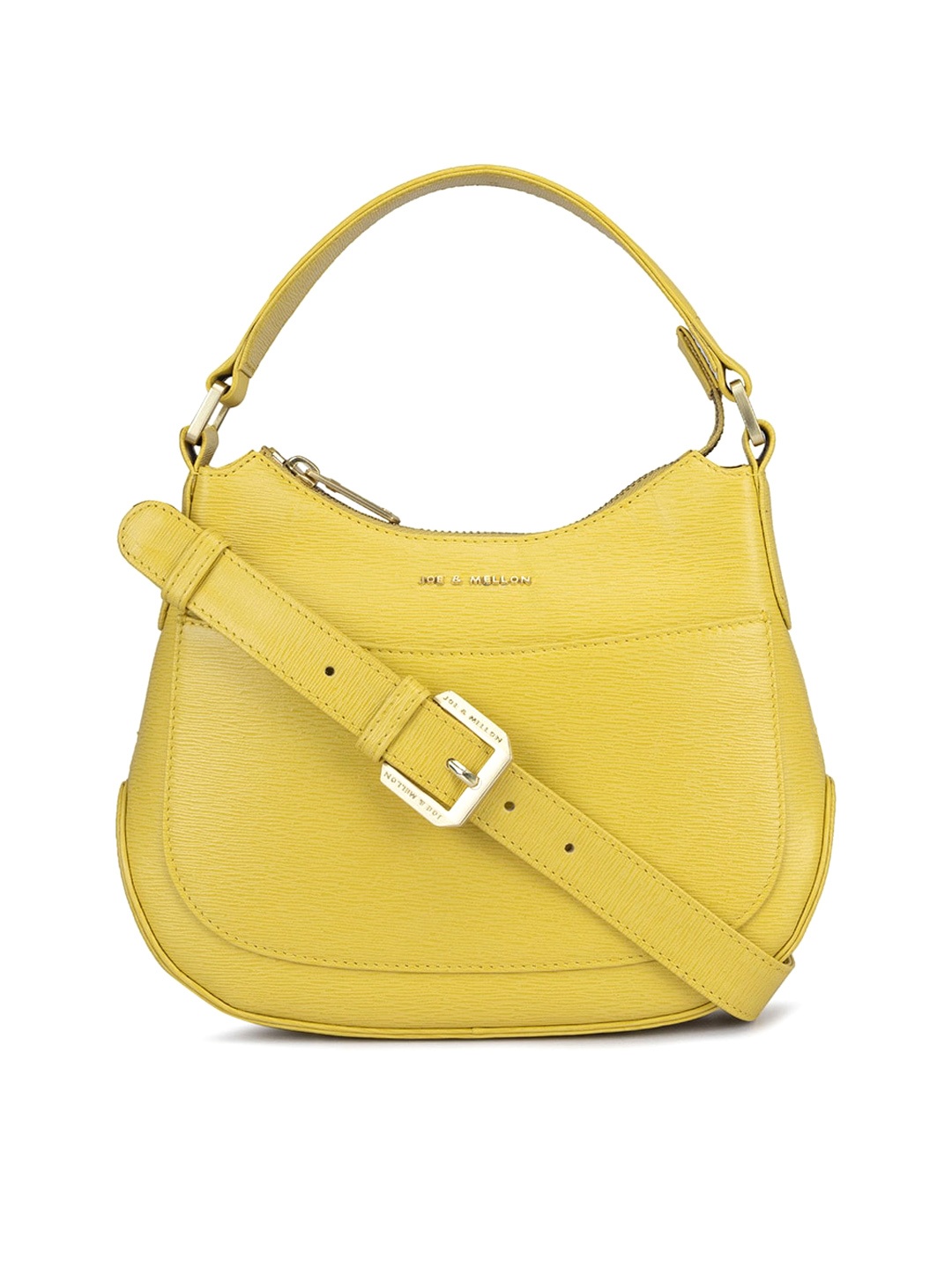 

Joe & Mellon Leather Structured Handheld Bag, Yellow