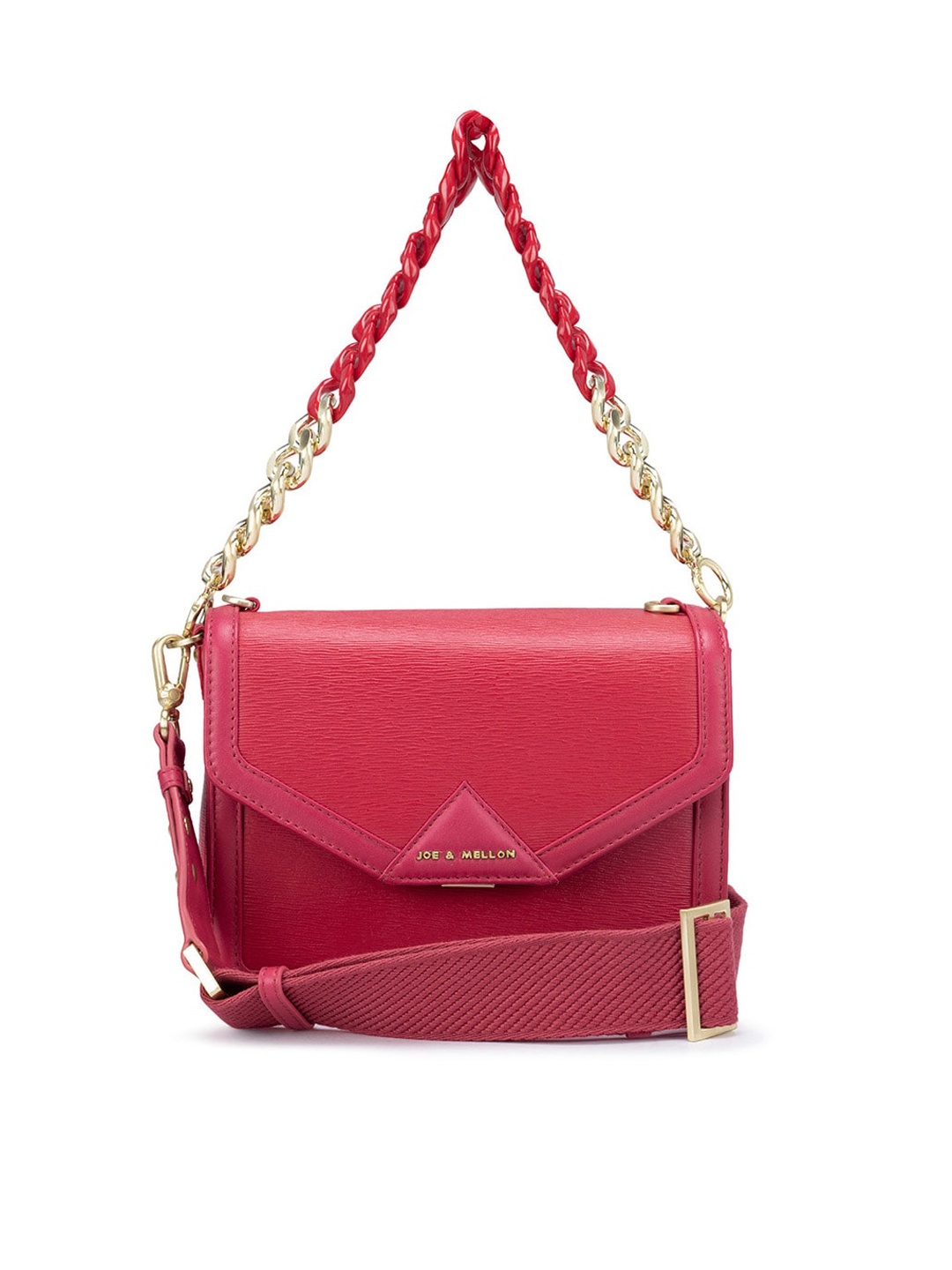 

Joe & Mellon Leather Structured Shoulder Bag, Pink