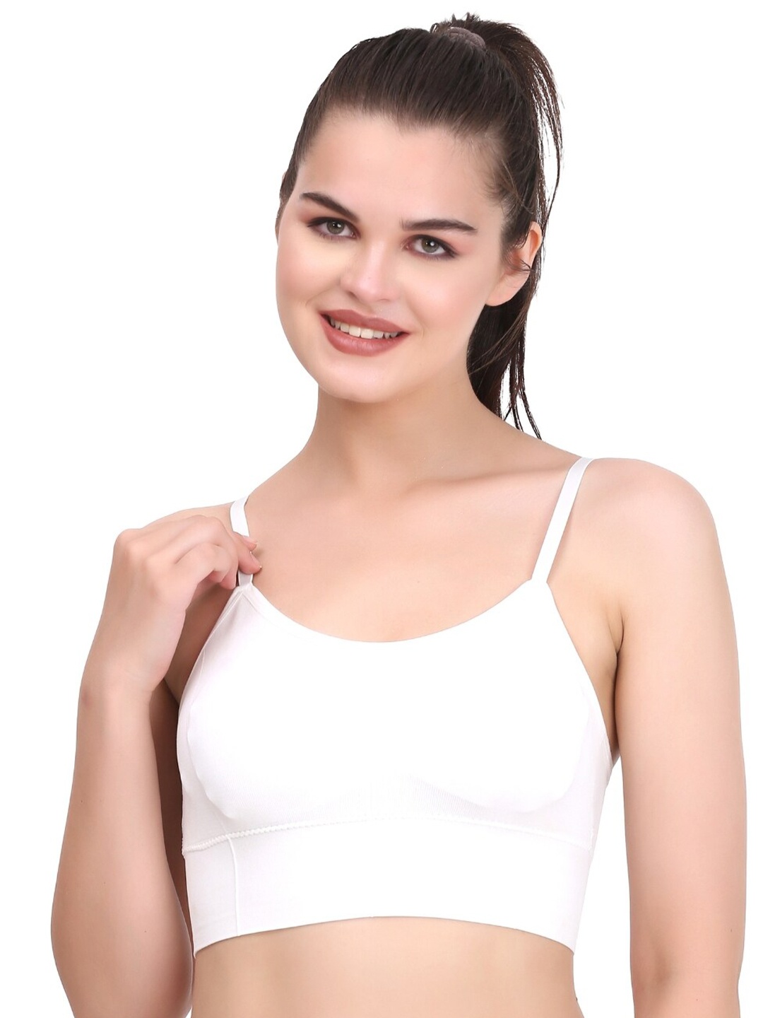 

MYSHA Full Coverage Lightly Padded Medium Support Push-Up Bra With All Day Comfort, White