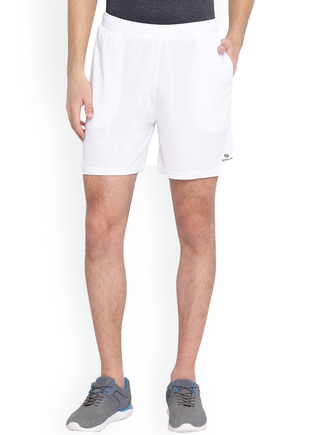 

Spolei Men Mid-Rise Shorts, White