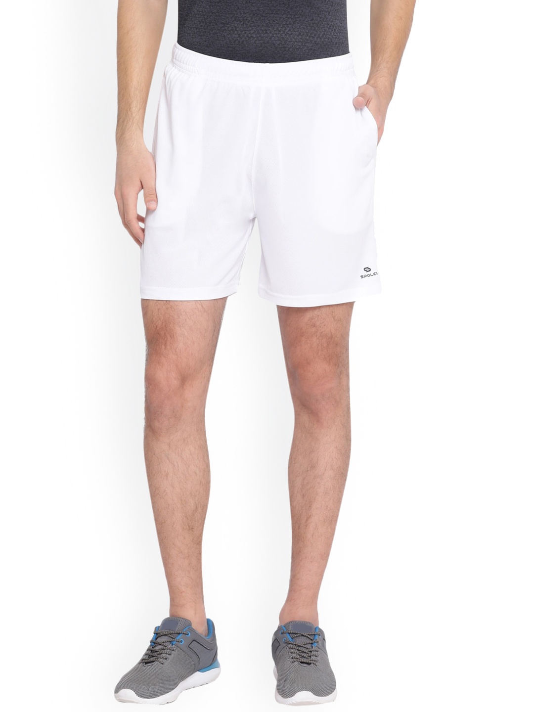 

Spolei Men Mid-Rise Shorts, White