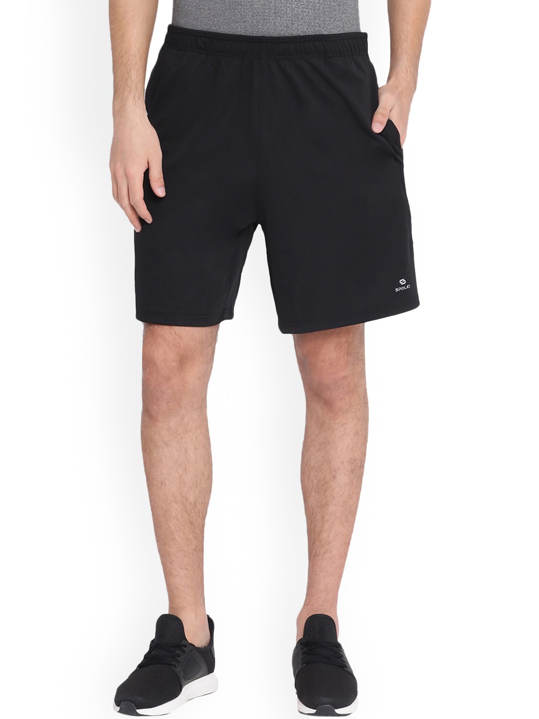 

Spolei Men Training or Gym Sports Shorts, Black